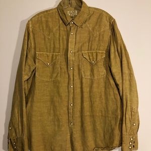 Pearl snap button shirt